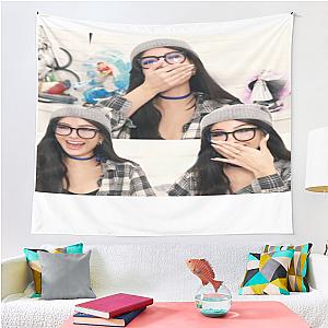 Sssniperwolf Laughing Collage Tapestry Premium Merch Store