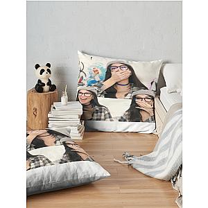 Sssniperwolf Laughing Collage Throw Pillow Premium Merch Store