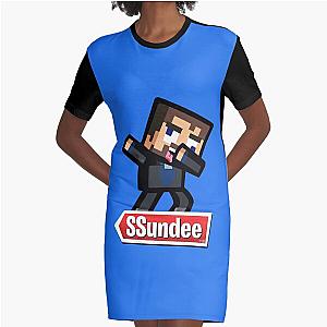 Dabbing Ssundee Graphic T-Shirt Dress