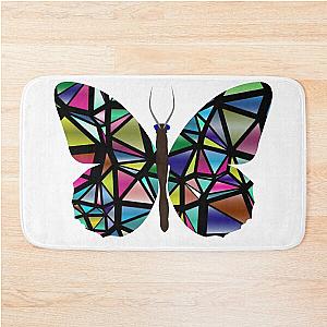 Stained Glass Butterfly Bath Mat
