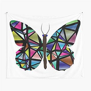 Stained Glass Butterfly Tapestry