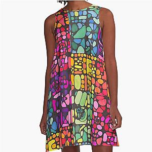 Stained Glass A-Line Dress