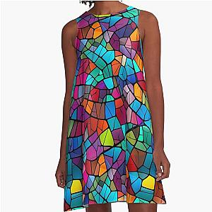 Stained Glass A-Line Dress