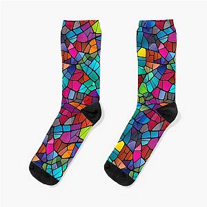 Colored Stained Glass Socks