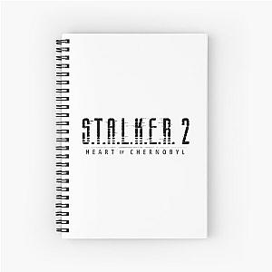 Black S.T.A.L.K.E.R. 2: Heart of Chernobyl logo - Stalker 2 game Spiral Notebook