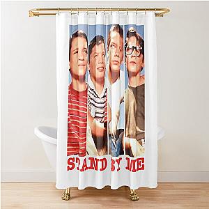 Stand By Me Drama Directed  Novel The Body Stephen King  Character Montage Retro Shower Curtain