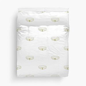 Stanley Tucci Logo with a belt in gold Duvet Cover