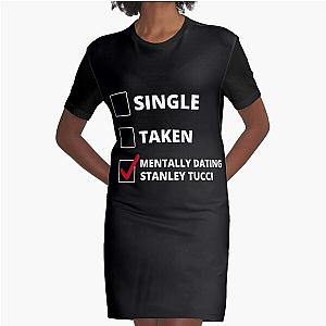 Mentally Dating Stanley Tucci Graphic T-Shirt Dress