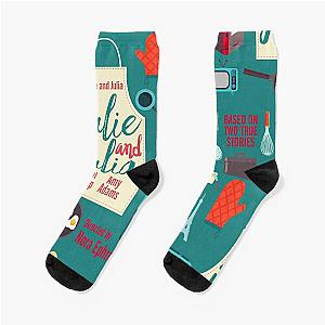 Julie and Julia, minimalist movie poster,  Socks