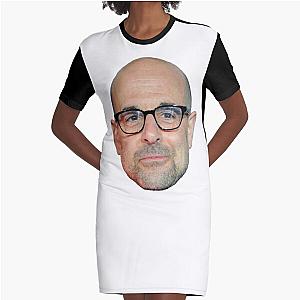 Stanley Tucci single head design Graphic T-Shirt Dress