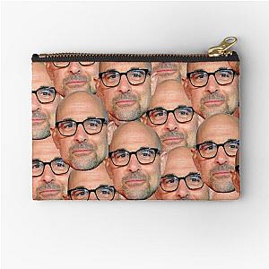 Stanley Tucci head design Zipper Pouch