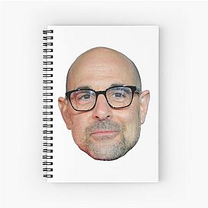 Stanley Tucci single head design Spiral Notebook