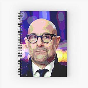 Stanley Tucci Portrait Spiral Notebook