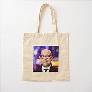 Stanley Tucci Portrait Cotton Tote Bag