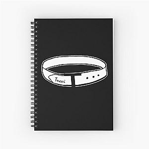 Stanley Tucci Logo with a belt in black Spiral Notebook