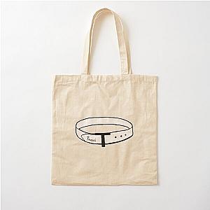 Stanley Tucci Logo with a belt in black Cotton Tote Bag