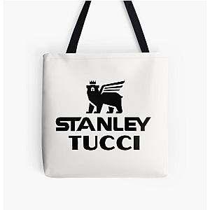 Stanley Tucci Cup Water Bottle All Over Print Tote Bag