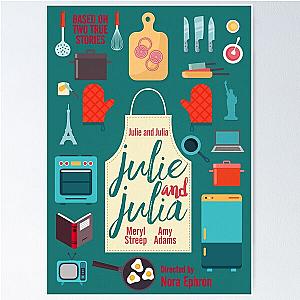 Julie and Julia, minimalist movie poster,  Poster