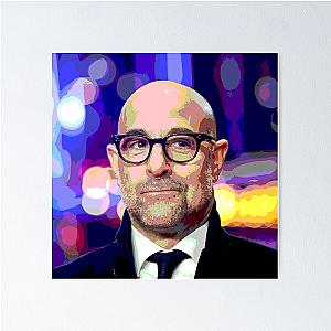 Stanley Tucci Portrait Poster