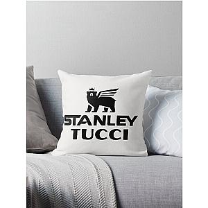 Stanley Tucci Cup Water Bottle Throw Pillow