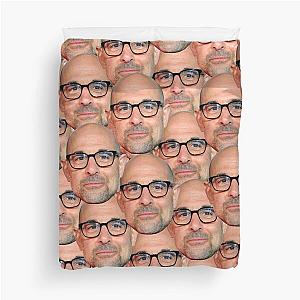 Stanley Tucci head design Duvet Cover