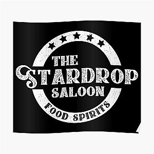 Stardew Valley Posters - The Stardrop Saloon Pub Logo | Stardew Valley | White Logo Poster