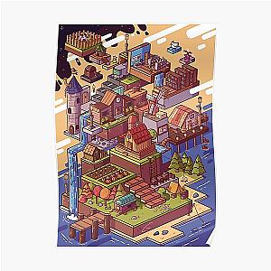 Stardew Valley Posters - Stardew Valley Game Voxel Art Poster