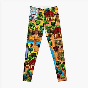 Stardew Valley Leggings - Stardew valley map  Leggings