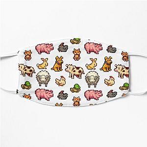 Stardew Valley Face Masks - stardew valley animals Flat Mask