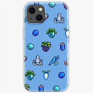 Stardew Valley Cases - Blue pattern stardew valley items iPhone Soft Case