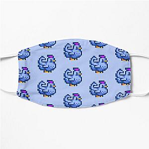 Stardew Valley Face Masks - Stardew Valley Pixel Blue Chicken Flat Mask