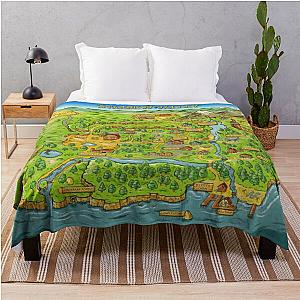 Stardew Valley Blanket - Stardew Valley Map Throw Blanket