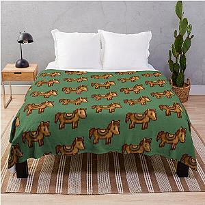 Stardew Valley Blanket - Stardew Valley Pixel Horse Throw Blanket