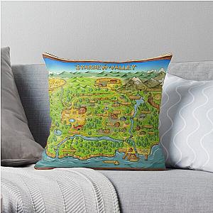 Stardew Valley Pillows - Stardew Valley Map Throw Pillow