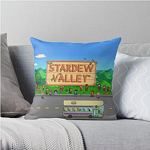 Stardew Valley Pillows - Stardew Valley Bus Throw Pillow