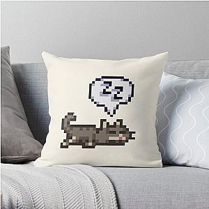 Stardew Valley Pillows - Stardew Valley Sleeping Cat Sploot Throw Pillow