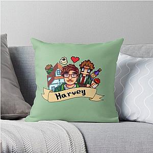 Stardew Valley Pillows - Stardew Valley- Harvey Throw Pillow