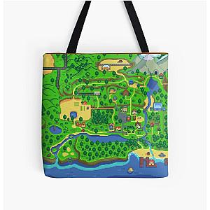 Stardew Valley Bags - Stardew Valley Map All Over Print Tote Bag