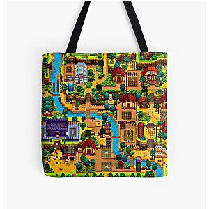 Stardew Valley Bags - Stardew valley map  All Over Print Tote Bag