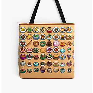 Stardew Valley Bags - Stardew Valley Cooked Food All Over Print Tote Bag