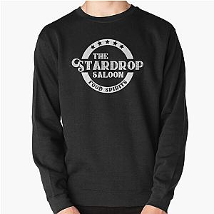 Stardew Valley Sweatshirts - The Stardrop Saloon Pub Logo | Stardew Valley | White Logo Pullover Sweatshirt