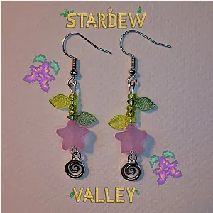 Stardew valley earrings - Stardew valley stardrop earrings Lightweight Handmade