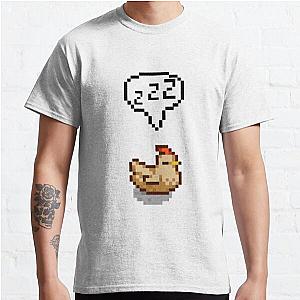 Stardew Valley T-Shirts - Stardew Valley Sleeping White Chicken Classic T-Shirt Design Shirts Classic T-Shirt