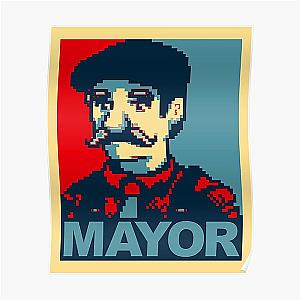 Stardew Valley Posters - Lewis For Mayor - Stardew Valley inspired campaign shirt Poster