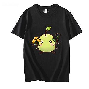 Stardew Valley Green Junimo Apple and Flowers Shirt