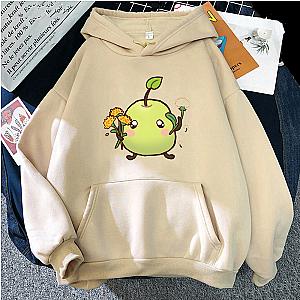 Stardew Valley Apple And Flowers Printed Hoodie