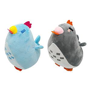 20cm Blue and Grey Chicken Cute Stardew Valley Game Stuffed Animal Plush