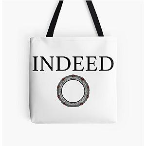 Teal'c Catchphrase and Stargate All Over Print Tote Bag
