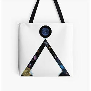 Stargate inspired space design Earth symbol All Over Print Tote Bag