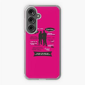 Stargate SG-1 - Sam & Jack quotes (PinkWhite design - iPhone cover) Samsung Galaxy Soft Case